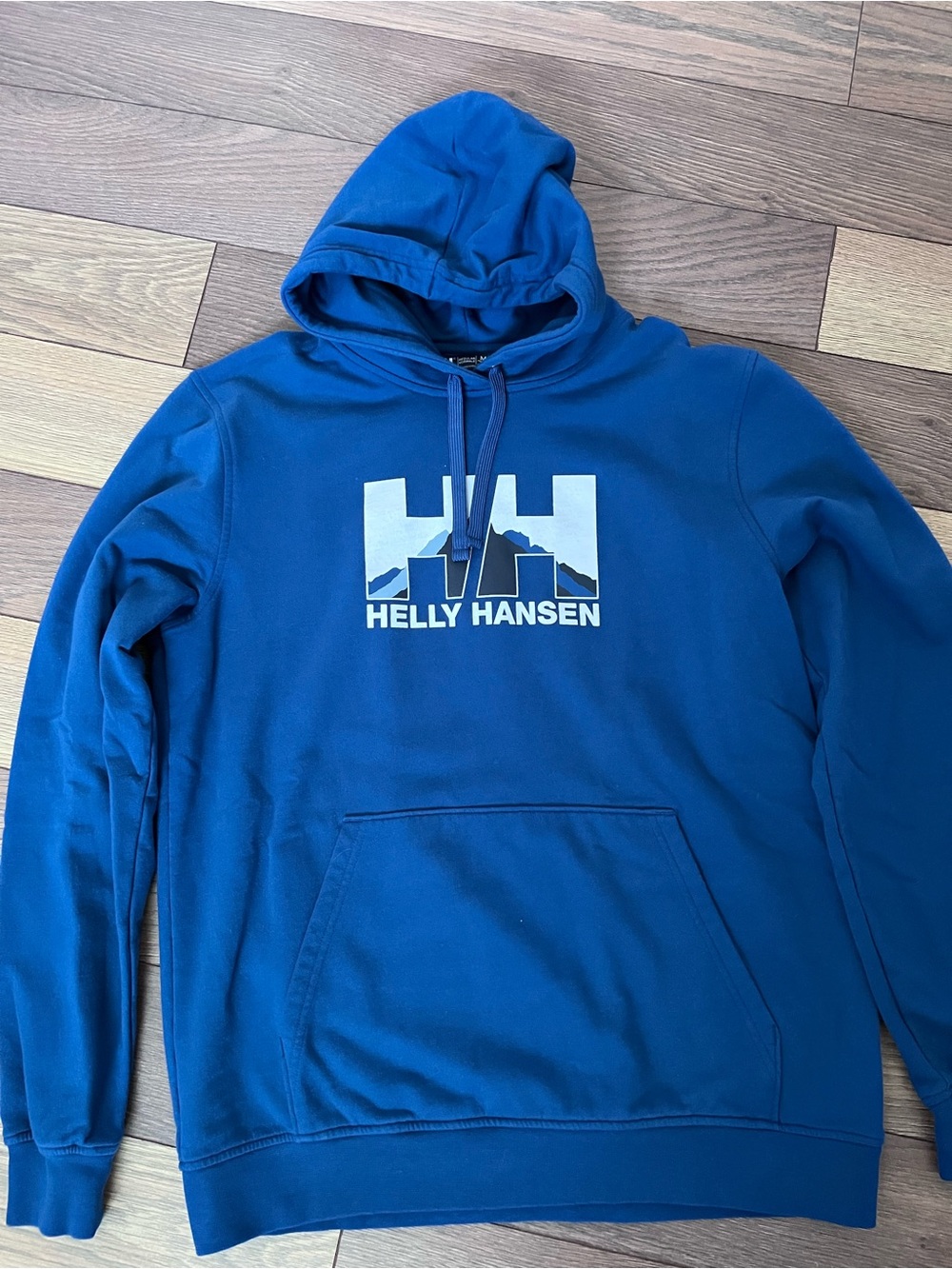 Helly Hansen Royal Blue Crewneck Hoodie with White Logo